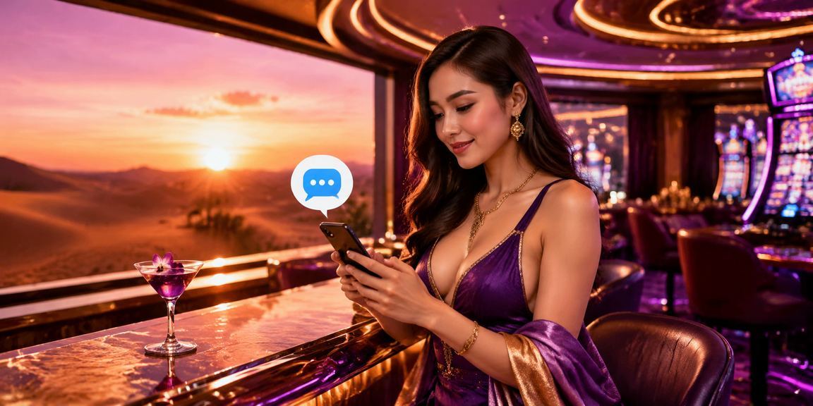 Người dùng trẻ chơi casino trên điện thoại tại Mũi Né bên bờ biển